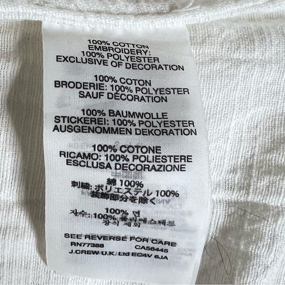 J. Crew Beaded Cotton Tunic with Tassles - Size Medium - Picture 7 of 7